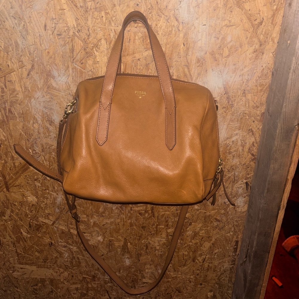 Fossil Brown Leather Satchel